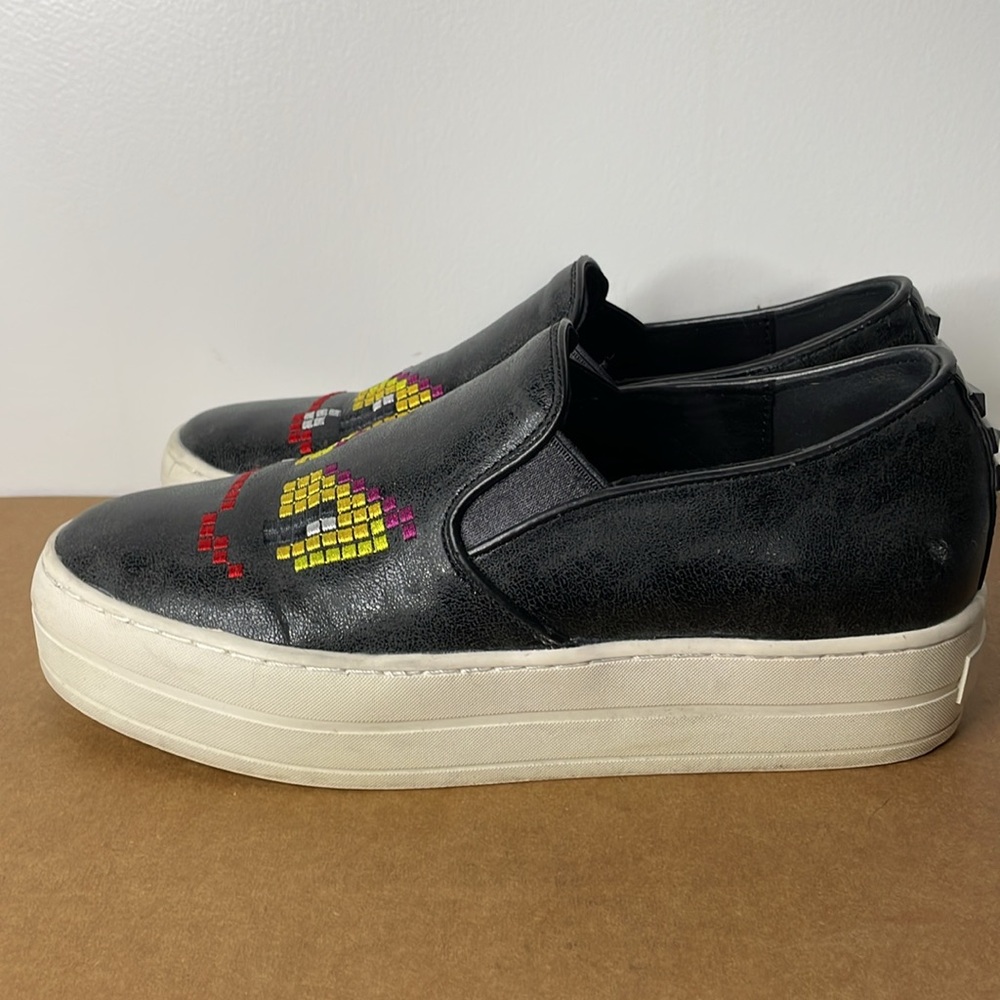 Sketchers Street GRIMACE rise fit black sneakers - Picture 2 of 8